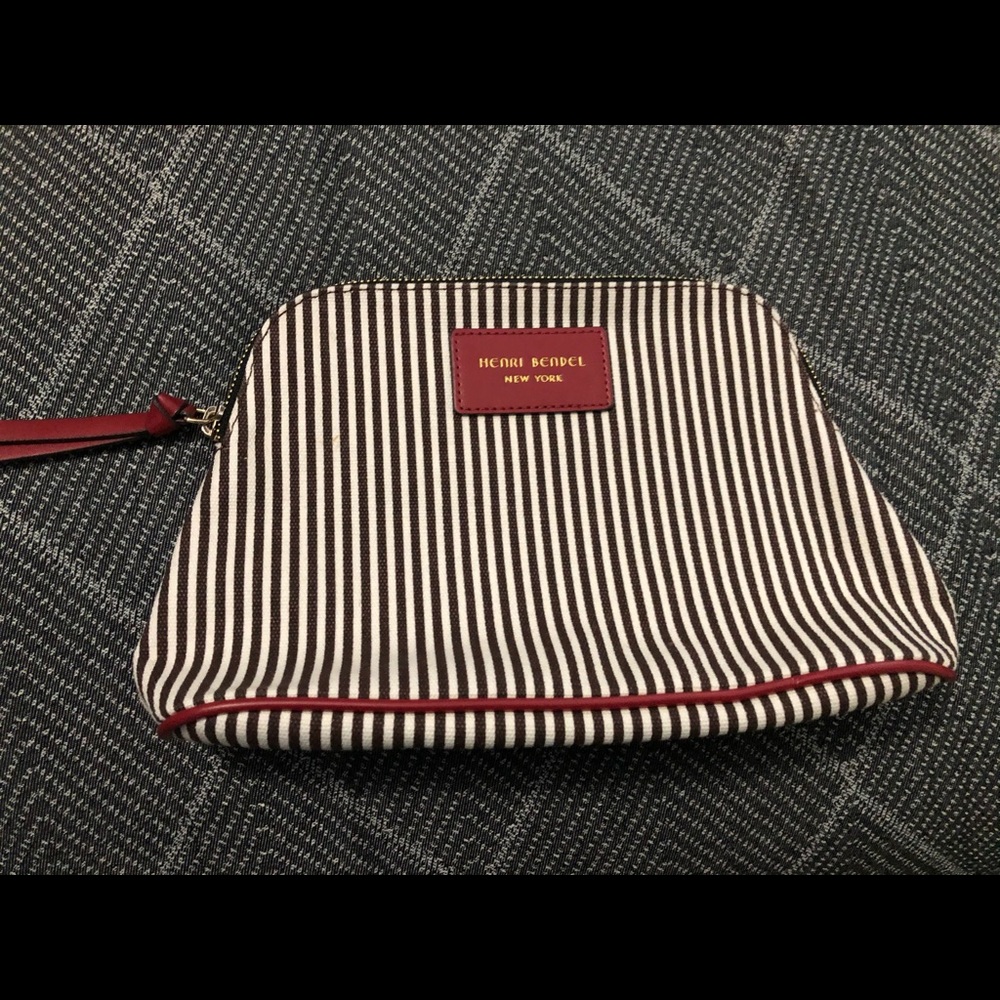 Henri Bendel canvas pouch